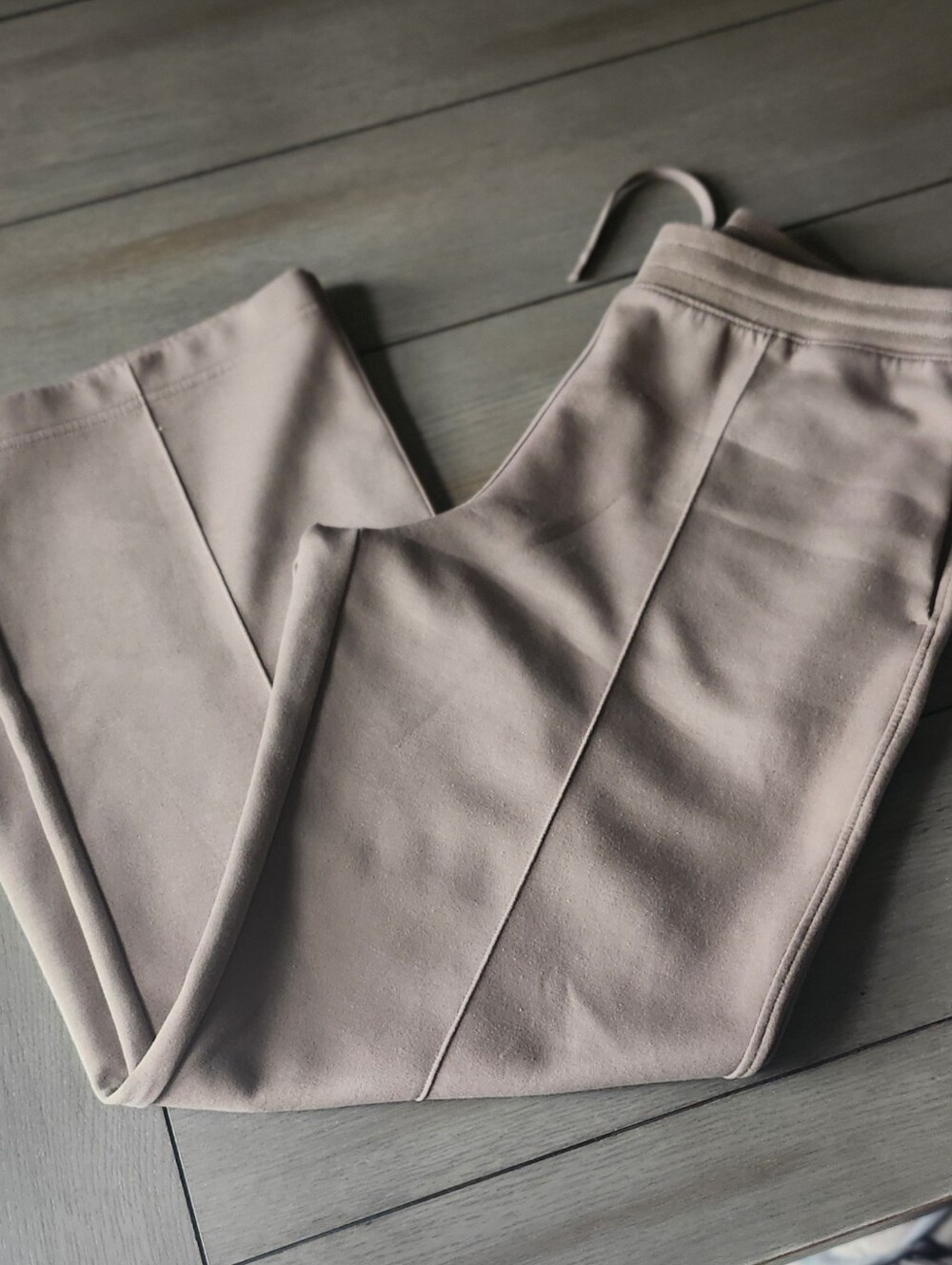 Uniqlo Women's Drawstring Joggers in Light Taupe